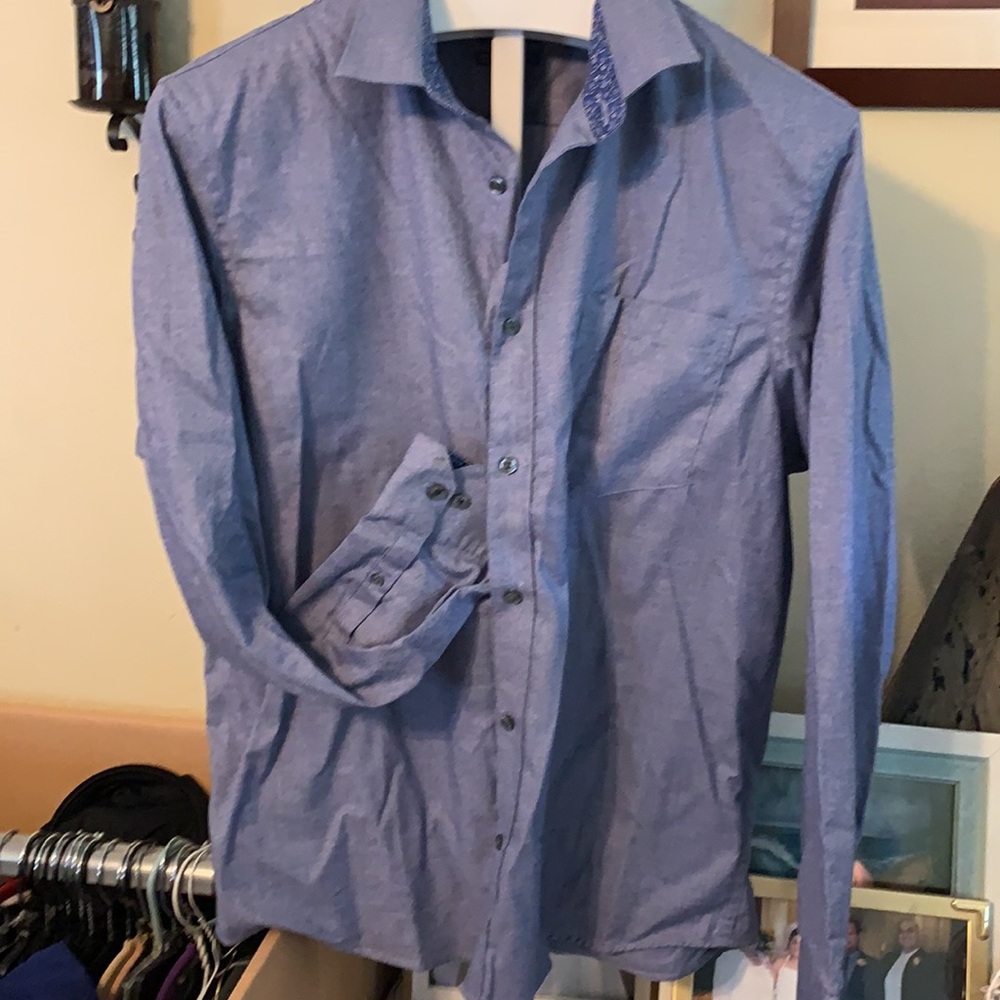 Men’s Apt. 9Denim look long sleeve shirt